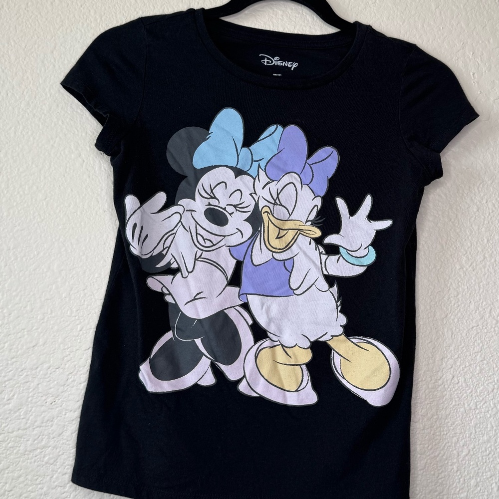 Disney T-Shirt Daisy & Minnie, Color Black, Size L